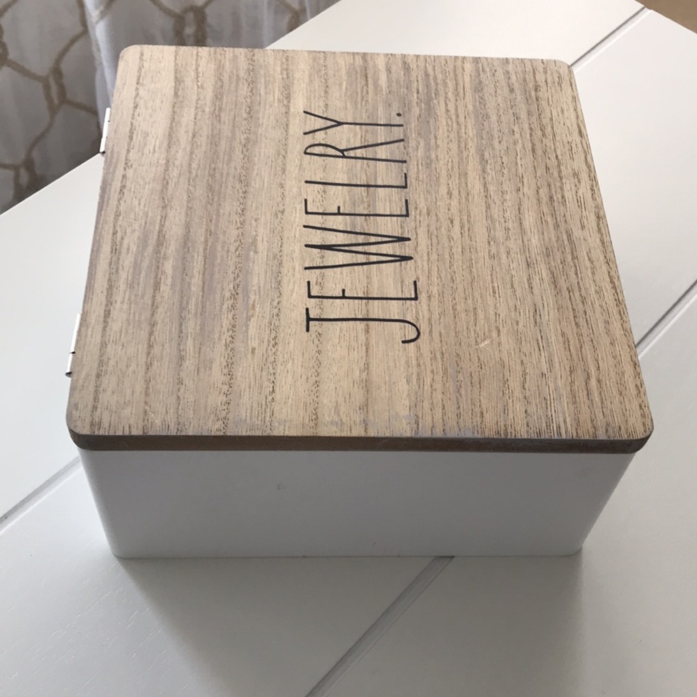 Rae Dunn Wooden Jewelry Box - Picture 4 of 5